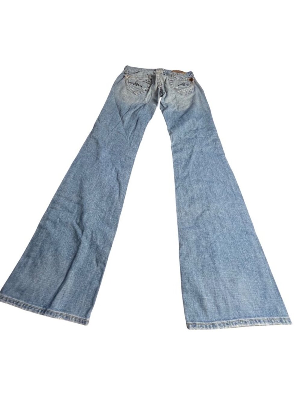 Lucky Brand Womens Light Wash boot cut lightly distressed 8/29 Made In USA
